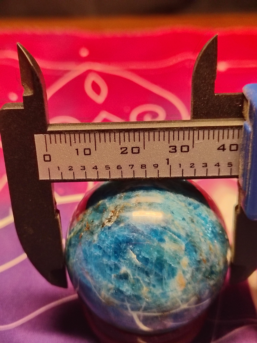 Blue Apatite Sphere